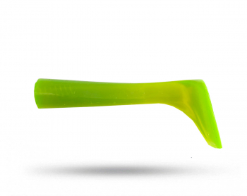 Esox Inc Paddle Tail - Clear Green